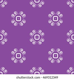 Abstract seamless pattern of Purple color for wallpapers and background.