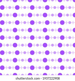 Abstract Seamless Pattern Purple Doodle Geometric Figures Background Vector