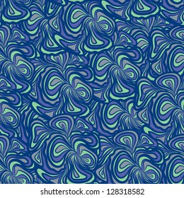 Abstract seamless pattern with purple-blue floral design. Pattern can be used as wallpaper, web page background, textile design etc