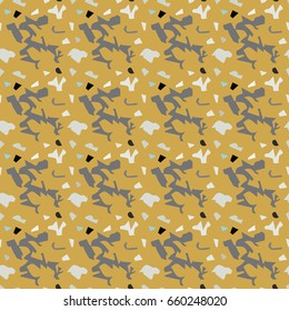 Abstract seamless pattern. Random, chaotic spots. Camouflage background. Repeating print