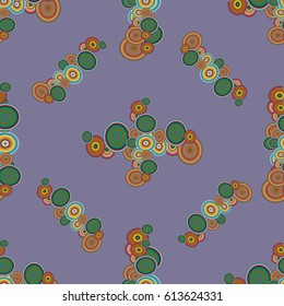 Abstract seamless pattern with randomly bright colored overlapping circles, dots. Abstract background with little circles for your business artwork.