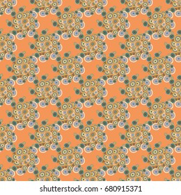 Abstract seamless pattern with randomly bright colored overlapping circles, dots. Abstract background with little circles for your business artwork.