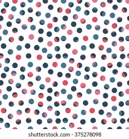 Abstract seamless pattern with randomly dots. Abstract background with little circles. Vector illustration.