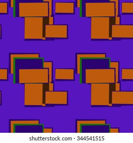 Abstract seamless pattern with rectangles. Colorful  background for creating card, web page background, wallpaper and textile.