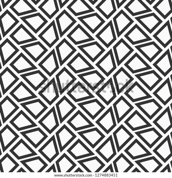 Abstract seamless pattern.\
Rectangles divided into two parts. Diagonal arrangement. Repeating\
geometric tiles. Simple graphic print. Vector monochrome\
background.