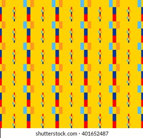 Abstract seamless pattern of rectangles. Vector illustration.
