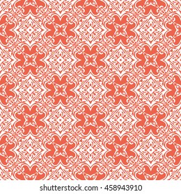 Abstract seamless pattern of red color for wallpapers and background.