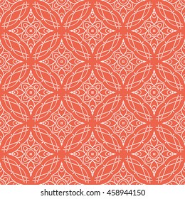 Abstract seamless pattern of red color for wallpapers and background.