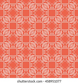 Abstract seamless pattern of red color for wallpapers and background.
