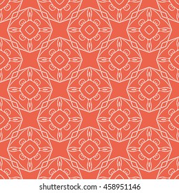 Abstract seamless pattern of red color for wallpapers and background.