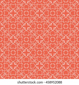Abstract seamless pattern of red color for wallpapers and background.