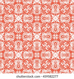Abstract seamless pattern of red color for wallpapers and background.