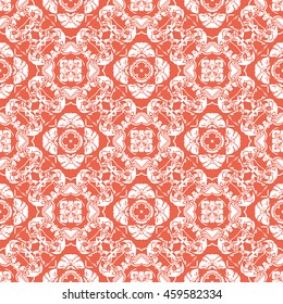 Abstract seamless pattern of red color for wallpapers and background.