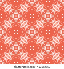 Abstract seamless pattern of red color for wallpapers and background.