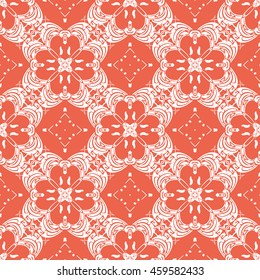 Abstract seamless pattern of red color for wallpapers and background.