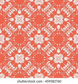 Abstract seamless pattern of red color for wallpapers and background.