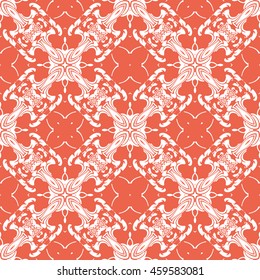 Abstract seamless pattern of red color for wallpapers and background.