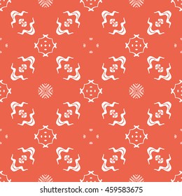 Abstract seamless pattern of red color for wallpapers and background.
