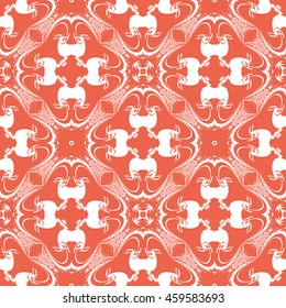 Abstract seamless pattern of red color for wallpapers and background.
