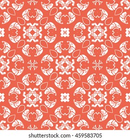 Abstract seamless pattern of red color for wallpapers and background.
