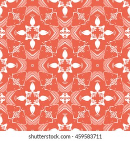 Abstract seamless pattern of red color for wallpapers and background.
