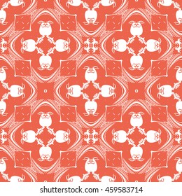 Abstract seamless pattern of red color for wallpapers and background.
