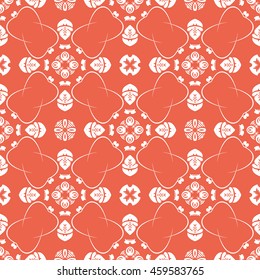 Abstract seamless pattern of red color for wallpapers and background.
