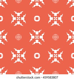 Abstract seamless pattern of red color for wallpapers and background.
