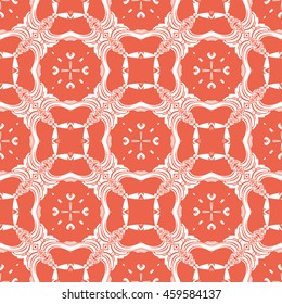 Abstract seamless pattern of red color for wallpapers and background.