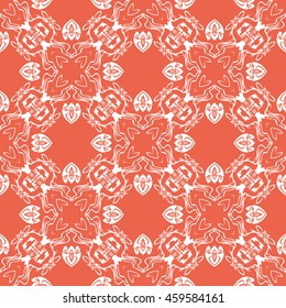Abstract seamless pattern of red color for wallpapers and background.