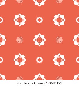 Abstract seamless pattern of red color for wallpapers and background.