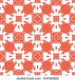 Abstract seamless pattern of red color for wallpapers and background.