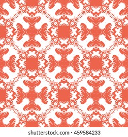 Abstract seamless pattern of red color for wallpapers and background.