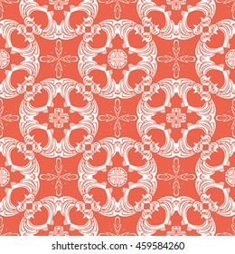 Abstract seamless pattern of red color for wallpapers and background.