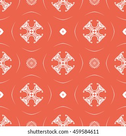 Abstract seamless pattern of red color for wallpapers and background.