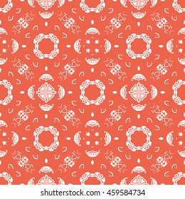 Abstract seamless pattern of red color for wallpapers and background.
