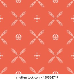 Abstract seamless pattern of red color for wallpapers and background.