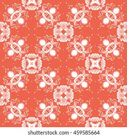 Abstract seamless pattern of red color for wallpapers and background.