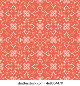 Abstract seamless pattern of red color for wallpapers and background.