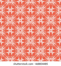 Abstract seamless pattern of red color for wallpapers and background.