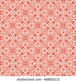 Abstract seamless pattern of red color for wallpapers and background.