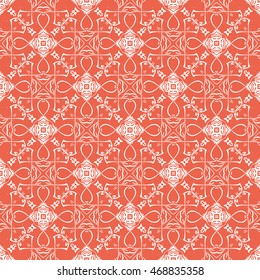 Abstract seamless pattern of red color for wallpapers and background.