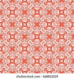 Abstract seamless pattern of red color for wallpapers and background.