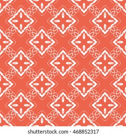 Abstract seamless pattern of red color for wallpapers and background.