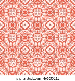 Abstract seamless pattern of red color for wallpapers and background.