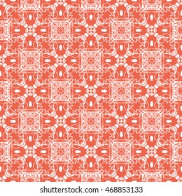 Abstract seamless pattern of red color for wallpapers and background.