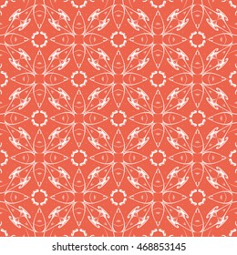 Abstract seamless pattern of red color for wallpapers and background.
