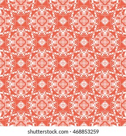 Abstract seamless pattern of red color for wallpapers and background.