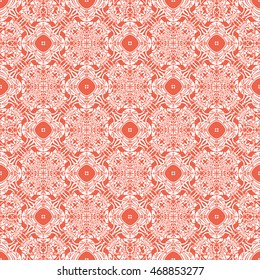 Abstract seamless pattern of red color for wallpapers and background.