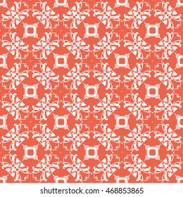 Abstract seamless pattern of red color for wallpapers and background.